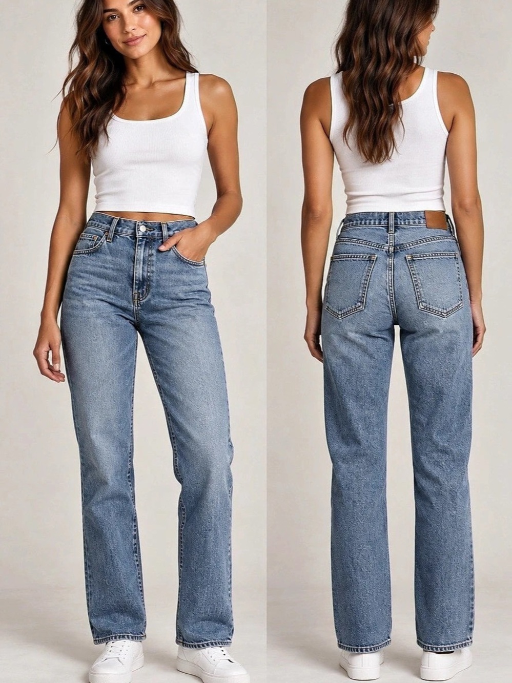 Denim Forum by Aritzia Arlo High Rise Straight Leg Jeans Size 28